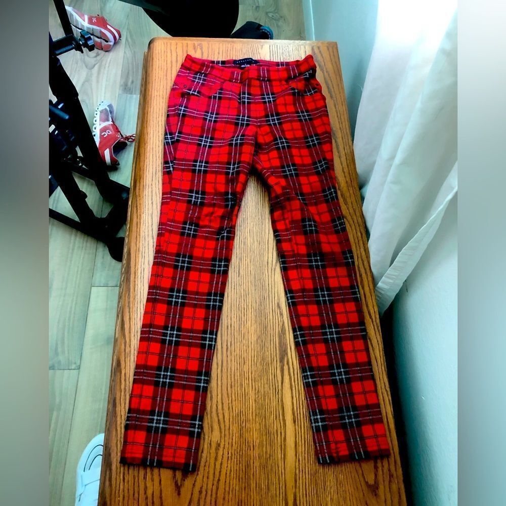 Sanctuary tartan plaid skinny pants from Revolve